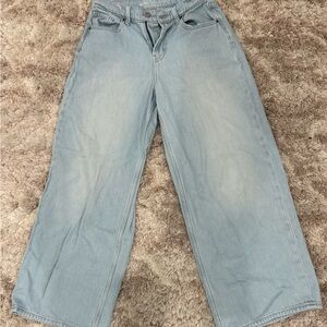 Light Blue OLD NAVY Wide-Leg Women Jeans